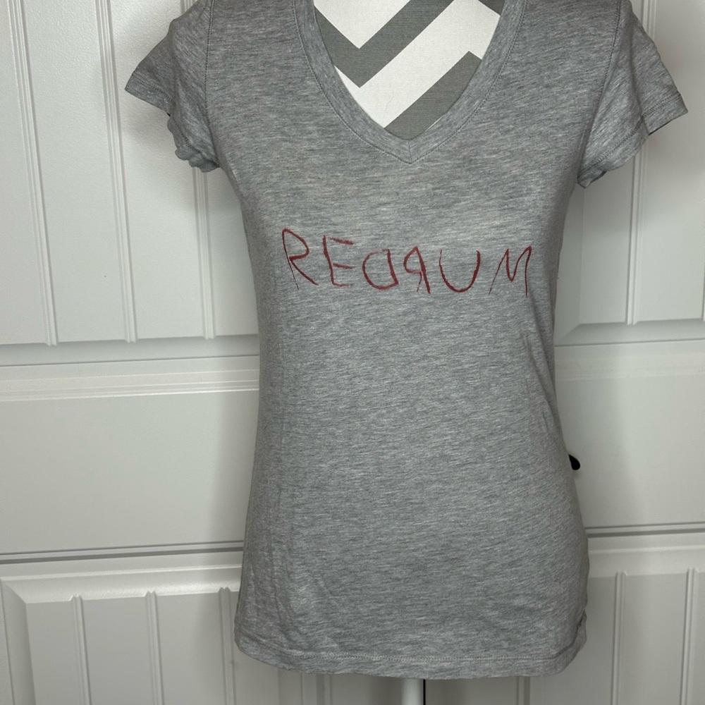 Bella Canvas Gray Fitted “Redrum” Short Sleeve Tee